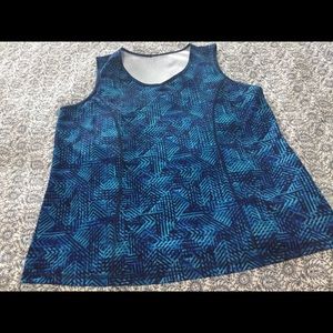 Blue tank. Womans Plus